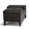 Oregon - Storage Ottoman Bench With Tray - Tanners Brown - Image 4