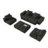 Modern Oversized Modular Sectional Sofa, Sparkling Chenille Fabric Soft Cushion Sofa With 8 Pillows, 8 Pieces Diy Combination Tufted Sofa, No Assembly Required - Black - Image 22