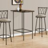 Home Bar Table With Bar Height Small Rectangular For Kitchen - Espresso - Image 3