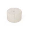 Contemporary Ottoman With Tonal Piping And Button Tuft Design - Beige - Image 8