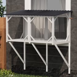 Cat Window Box - Ancient White
