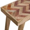 Artisan - Handcrafted Mango Wood Bench Rustic Boho Style - Natural - Image 7