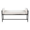 Kari - Farmhouse Bench - Black / Gray / Cream - Image 4