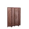 Panel Solid Wood Folding Room Divider - Brown - Image 8