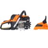 Professional Gasoline Chainsaw 20" 52Cc For Tree And Wood Cutting - Orange - Image 7