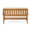 Peyton - Outdoor Loveseat And Coffee Table Set With Water Resistant Cushions - Teak - Image 16