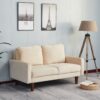 Stationary Loveseat - Beige - Image 3