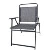 Outdoor Patio Dining Set For 4 People, Metal Patio Furniture Table And Chair Set With Umbrella - Black - Image 11