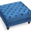 Charming Traditional Ottoman - Navy Blue - Image 4