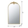 Arched Wall Mirror With Metal Frame, Wall Mirror For Living Room Bedroom Hallway - Gold - Image 7