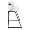 Computer Desk For Home Office, Laptop, Storage Shelves, Contemporary And Modern - White / Black - Image 4