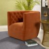 Delaney - Swivel Chair - Burnt Orange - Image 11