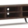 Lowry - TV Media Stand - Rustic Natural Aged Brown - Image 3