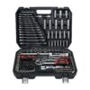 Tool Kit And Socket Wrench Set 216 Pieces Basic Portable Manual Repair Tool Set For Home Use Includes Case And Ratchet Wes And Wrenches - Black - Image 9