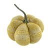 Knitted Weighted Pumpkin Ornament Decor For Holiday Harvest Festival Fall Festival & Thanksgiving (Set of 2) - Yellow - Image 8