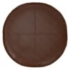 Brody - Round Pouf - Distressed Dark Brown - Image 4
