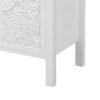 Retro TV Stand For TVs Up To 43", Entertainment Center Media Console Cabinet With 3 Spacious Cabinets, Glass Cabinet Doors And Anti-Tip Device For Living Room - White - Image 17