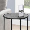 Accent Table, Side, Round Contemporary And Modern - Gray - Image 8