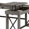 Talmar - Weathered Writing Desk With Lift Top - Gray - Image 4