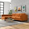 Christian - Sectional Sofa Left Facing - Burnt Orange - Image 8