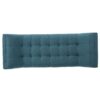 Modern Fabric Bench With Padded Seat And Wide U Shape Design - Teal - Image 8