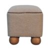 Serenity - Footstool With Ball Feet - Cream - Image 11