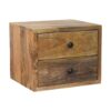 Solis - 2 Drawer Wall Mounted Nightstand - Beige - Image 2