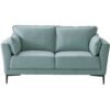 Mesut - Top Grain Leather Loveseat - Sage Green - Image 2
