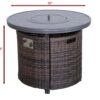 Outdoor Fire Pit Table With Lid - Espresso - Image 5