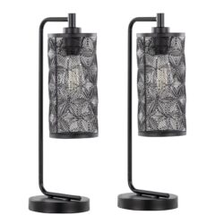 Gwen - Contemporary Task Lamp (Set of 2) - Matte Black