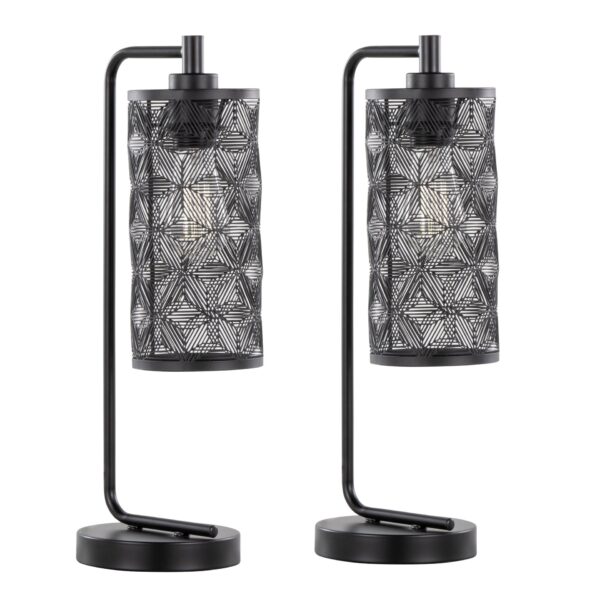 Gwen - Contemporary Task Lamp (Set of 2) - Matte Black
