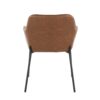 Daniella - Contemporary Dining Chair (Set of 2) - Black / Camel - Image 5