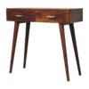 T Bar Console Table, 2 Drawers - Chestnut - Image 3