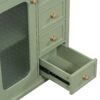 Bathroom Vanity With A Soft Close Glass Door, Adjustable Shelves, And Three Drawers - Green - Image 18