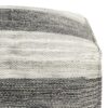 Mathis - Square Woven Outdoor / Indoor Pouf - Gray / White - Image 3
