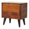 Lid Up Storage Stool - Brown - Image 3