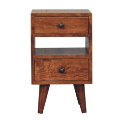 Mini Classic Multi Bedside Table - Caramel