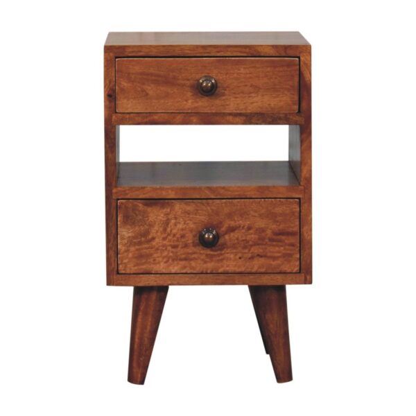 Mini Classic Multi Bedside Table - Caramel