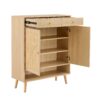Multi Functional Modern Minimalist Shoe Cabinet Seamlessly Fits Into Nordic, Japanese, And Industrial Style Interiors - Natural Wood - Image 12