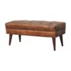 Harbour - Leather Bench - Brown - Image 2