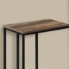Accent Table, C - Shaped, Contemporary Stylish - Brown - Image 3