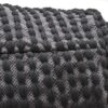 River - Handcrafted Cylindrical Pouf With Water Resistant Fabric - Black - Image 4