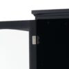 Tall Bathroom Storage Cabinet With Glass Doors, Free-Standing, Two Drawers, And Adjustable Shelves, MDF Board, Painted Perfect For Displaying Your Favorite Items - Black - Image 22