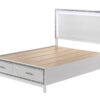 Haiden - Queen Bed With Storage LED - White - Image 2