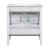Bathroom Vanity With Single Sink, Combo Cabinet Undermount Sink, Bathroom Storage Cabinet With Two Doors And A Drawer, Soft Closing, Multifunctional Storage, Solid Wood Frame - White - Image 21