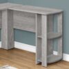 Computer Desk, Home Office, Corner, Storage Shelves, L Shape, Laptop, Contemporary & Modern - Gray - Image 2