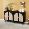 4 Door Cabinet, Suitable For Bedroom - Black - Image 5