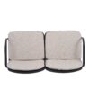 Luna - Outdoor Patio Loveseat With Frame And Cushions Weather Resistant Pp Material - Beige / Black - Image 11