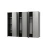 Nova - Series Garage Cabinet Set D, 3 Piece, Soft Closing, Wall Mounted - Metallic Gray - Image 4