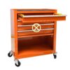 4 Drawers Multifunctional Tool Cart With Wheels - Orange - Image 12